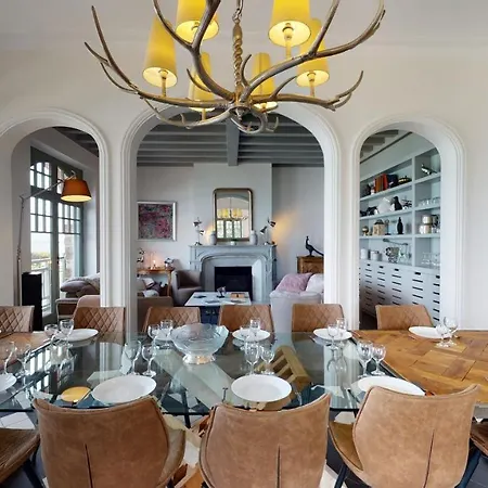 펜션 Les Roches Grises, Luxueuse Face Mer, 4etoiles, Et Jardin Panoramique, Societe La Clef Decamp 그랑빌