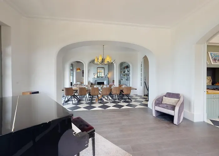 בית נופש Les Roches Grises, Luxueuse Face Mer, 4etoiles, Et Jardin Panoramique, Societe La Clef Decamp