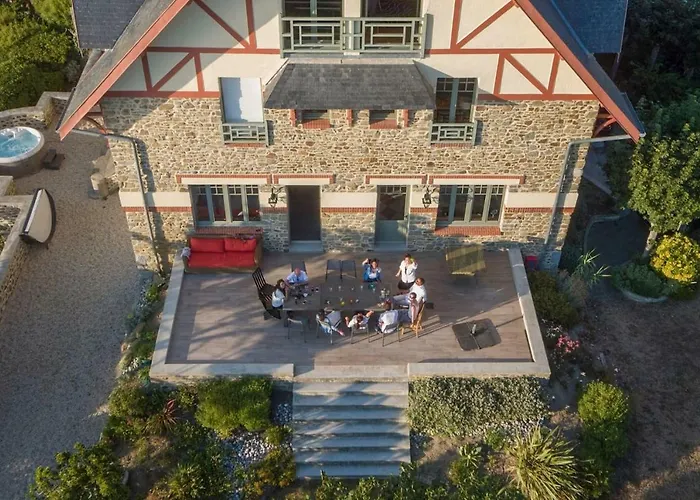 Les Roches Grises, Luxueuse Face Mer, 4etoiles, Et Jardin Panoramique, Societe La Clef Decamp 펜션