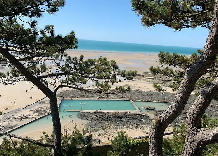 Les Roches Grises, Luxueuse Face Mer, 4etoiles, Et Jardin Panoramique, Societe La Clef Decamp 그랑빌