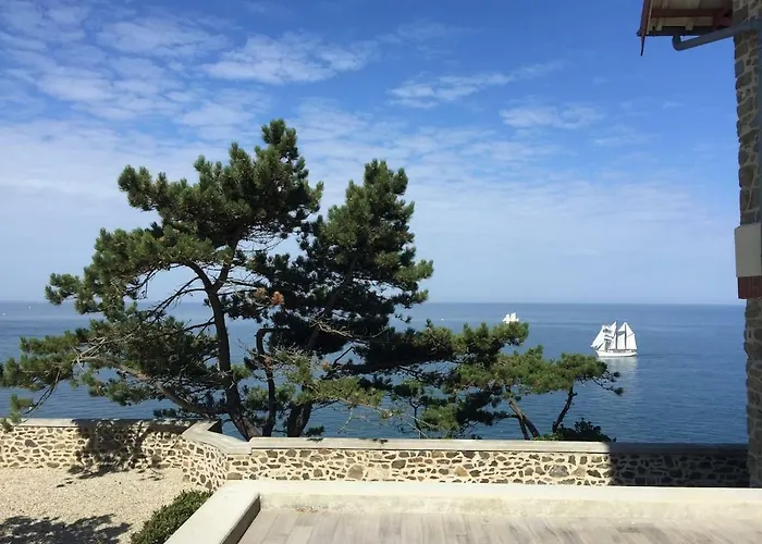 Les Roches Grises, Luxueuse Face Mer, 4etoiles, Et Jardin Panoramique, Societe La Clef Decamp 펜션 *